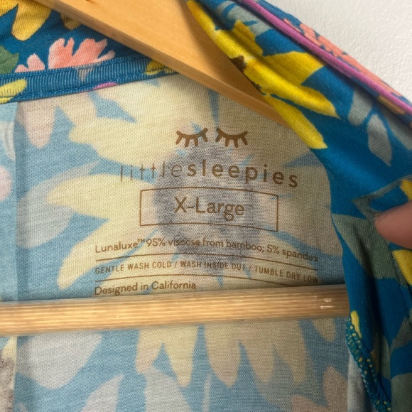 Little Sleepies sunflower fields nightgown bamboo size x-large - Picture 2 of 3